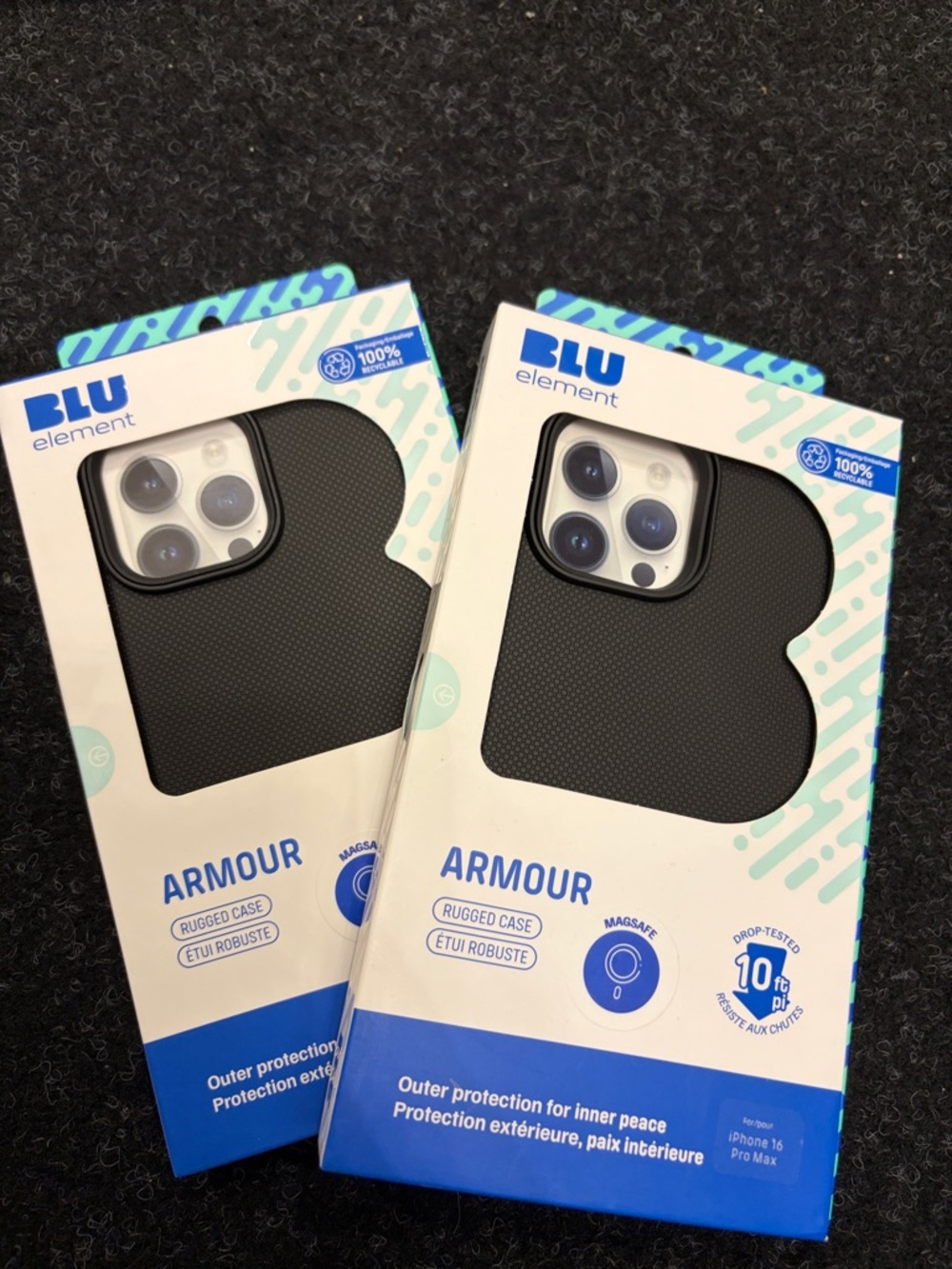 BLU Element Armour Rugged iPhone Case in Black (2-Pack)